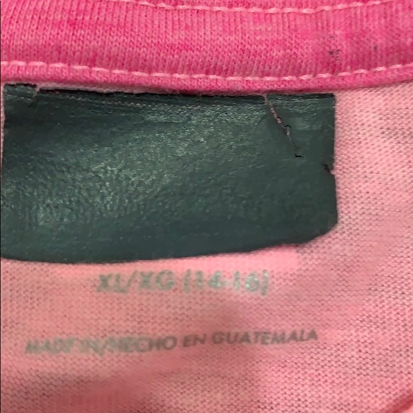 Girls XL pink graphic T-shirt - Picture 2 of 3